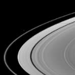 Cassini - Saturn - Rings, Pandora, Pan, and Janus' Shadow