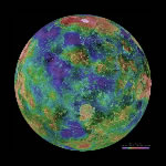 Venus Topographical Map 1