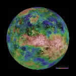 Venus Topographical Map 2